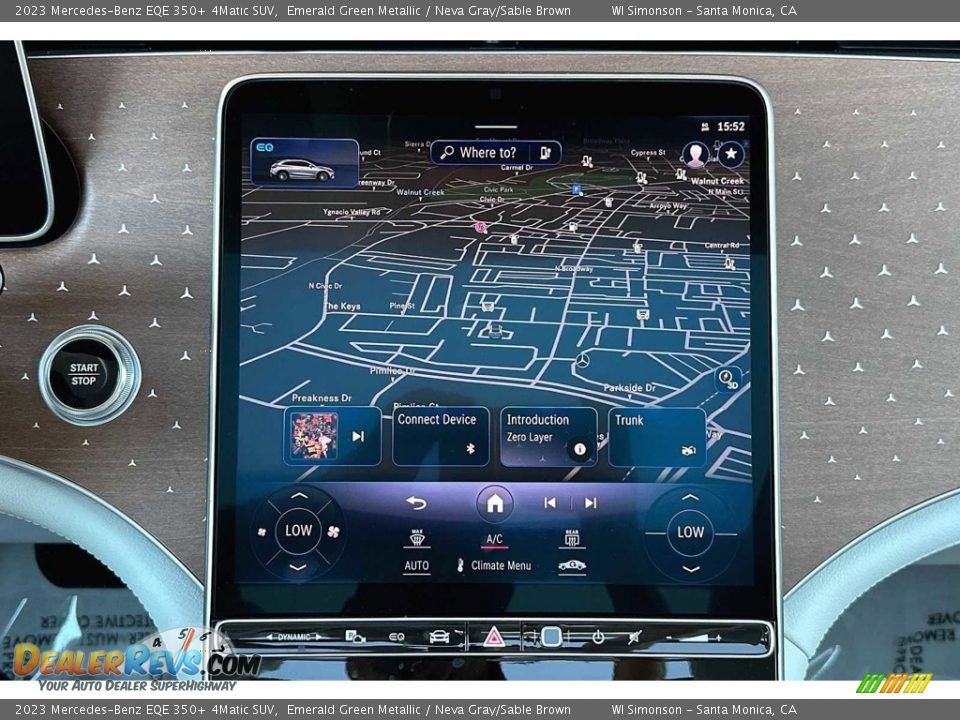 Navigation of 2023 Mercedes-Benz EQE 350+ 4Matic SUV Photo #16
