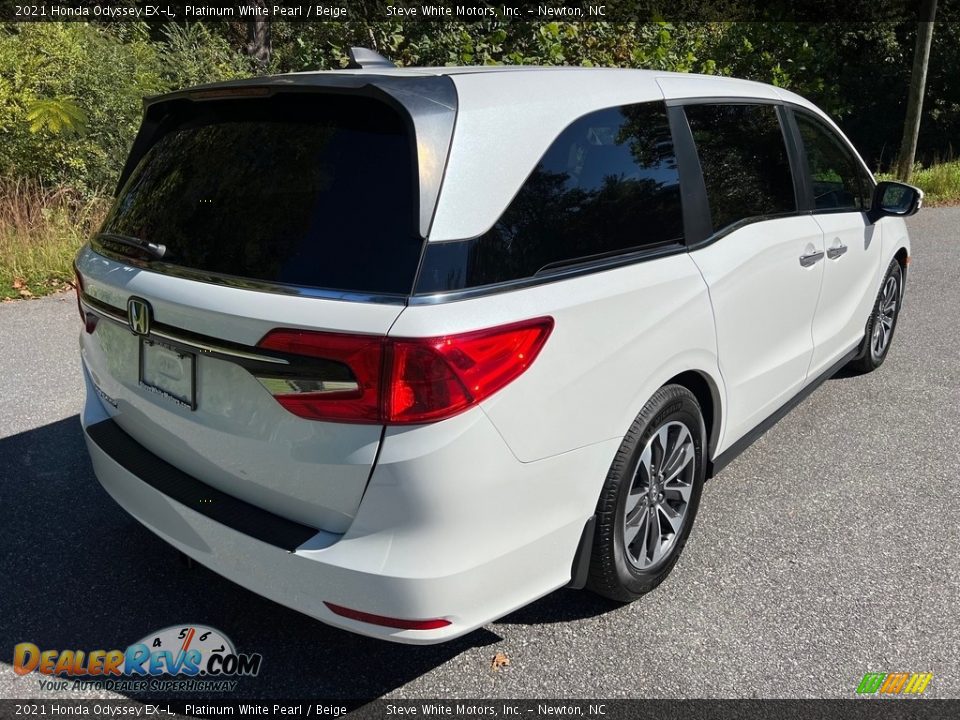 2021 Honda Odyssey EX-L Platinum White Pearl / Beige Photo #6