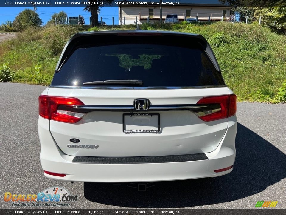 2021 Honda Odyssey EX-L Platinum White Pearl / Beige Photo #7