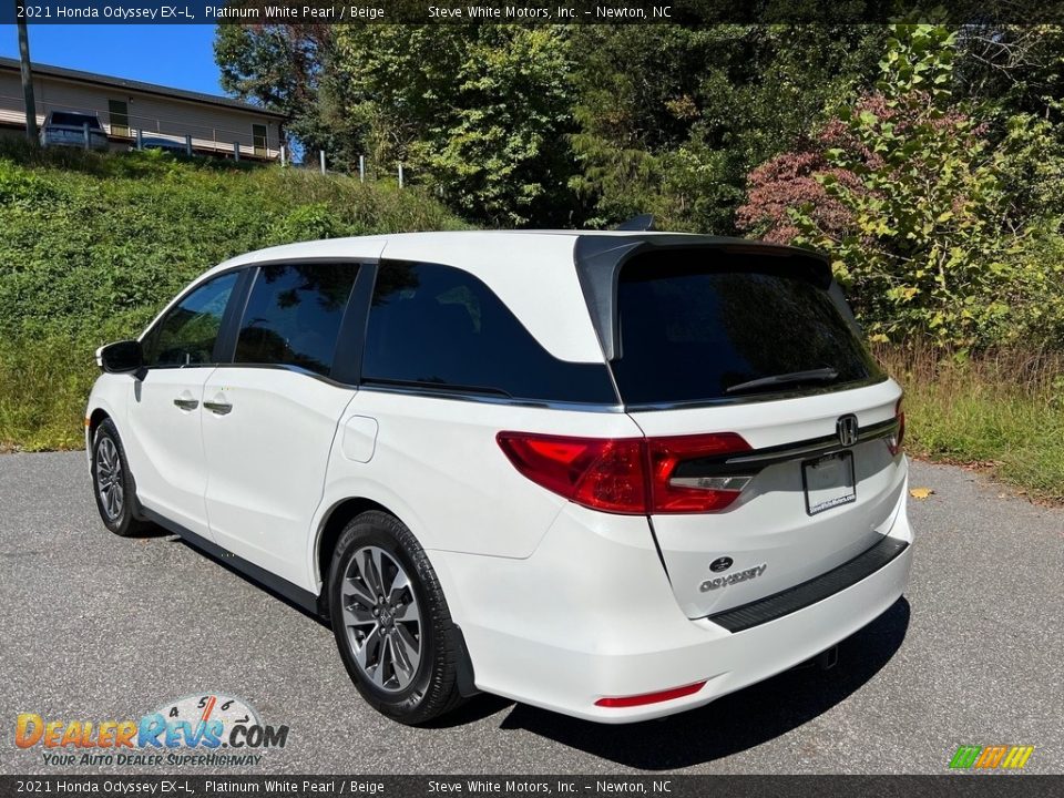 Platinum White Pearl 2021 Honda Odyssey EX-L Photo #8