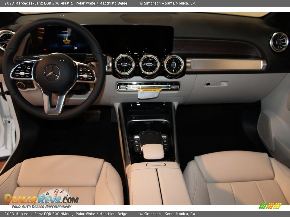 2023 Mercedes-Benz EQB 300 4Matic Polar White / Macchiato Beige Photo #11