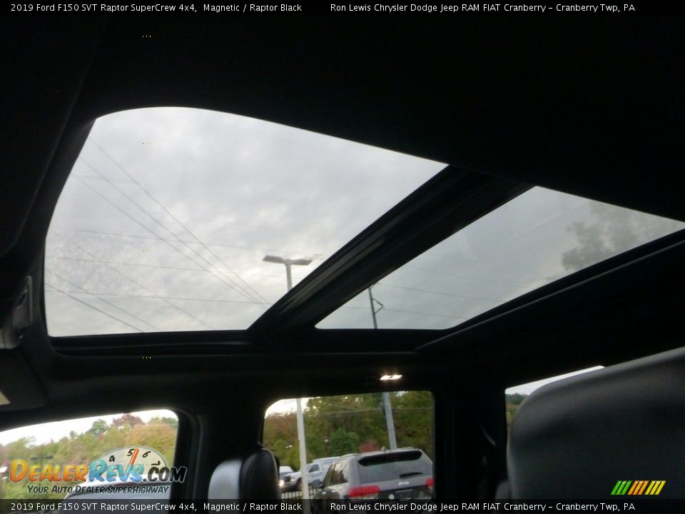 Sunroof of 2019 Ford F150 SVT Raptor SuperCrew 4x4 Photo #15