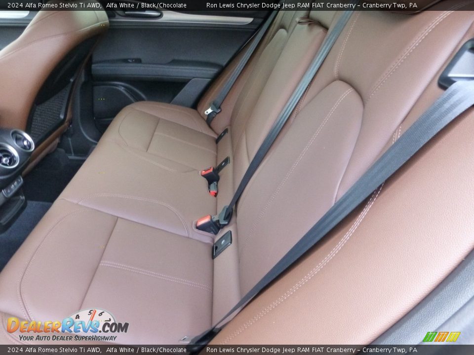 Rear Seat of 2024 Alfa Romeo Stelvio Ti AWD Photo #11