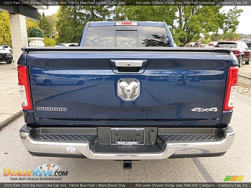 2020 Ram 1500 Big Horn Crew Cab 4x4 Patriot Blue Pearl / Black/Diesel Gray Photo #3