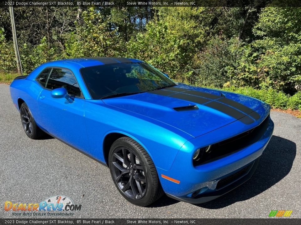 2023 Dodge Challenger SXT Blacktop B5 Blue Pearl / Black Photo #4