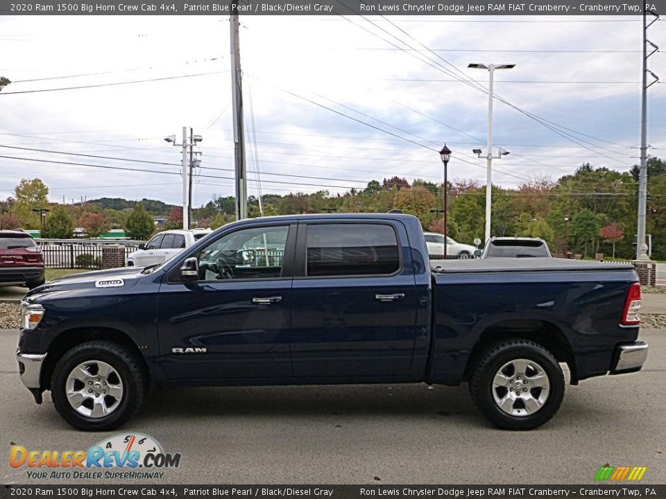 2020 Ram 1500 Big Horn Crew Cab 4x4 Patriot Blue Pearl / Black/Diesel Gray Photo #5