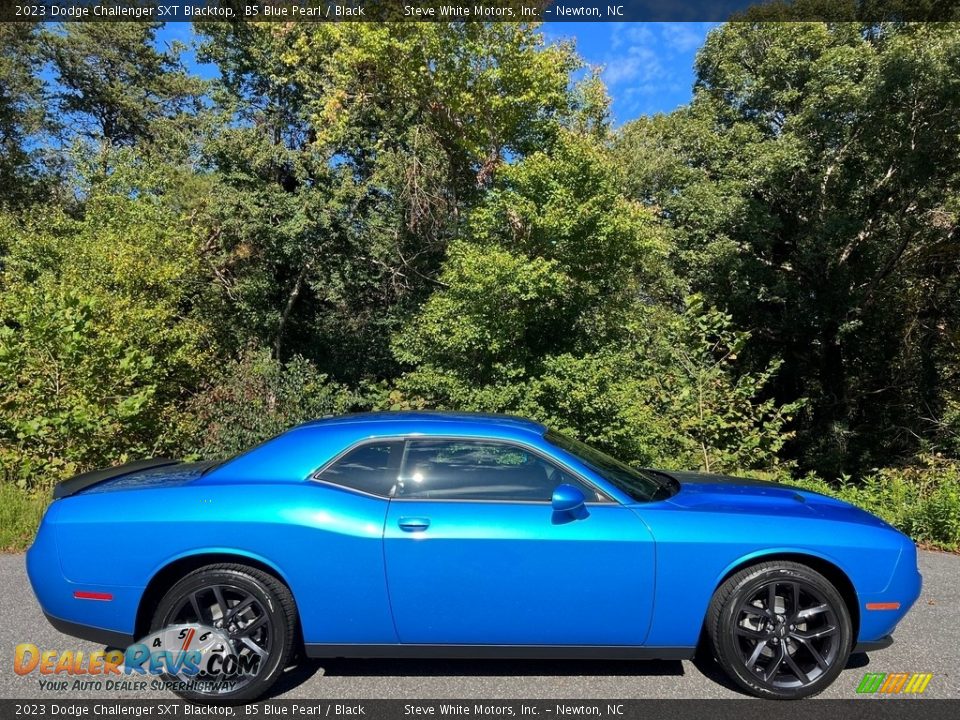 2023 Dodge Challenger SXT Blacktop B5 Blue Pearl / Black Photo #5