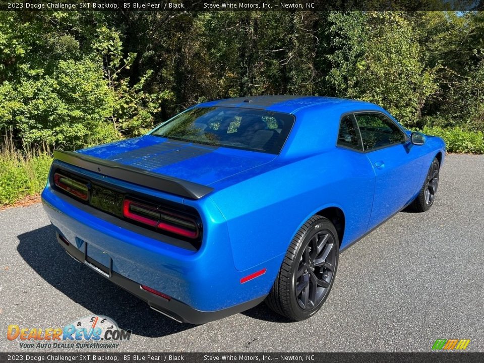 2023 Dodge Challenger SXT Blacktop B5 Blue Pearl / Black Photo #6