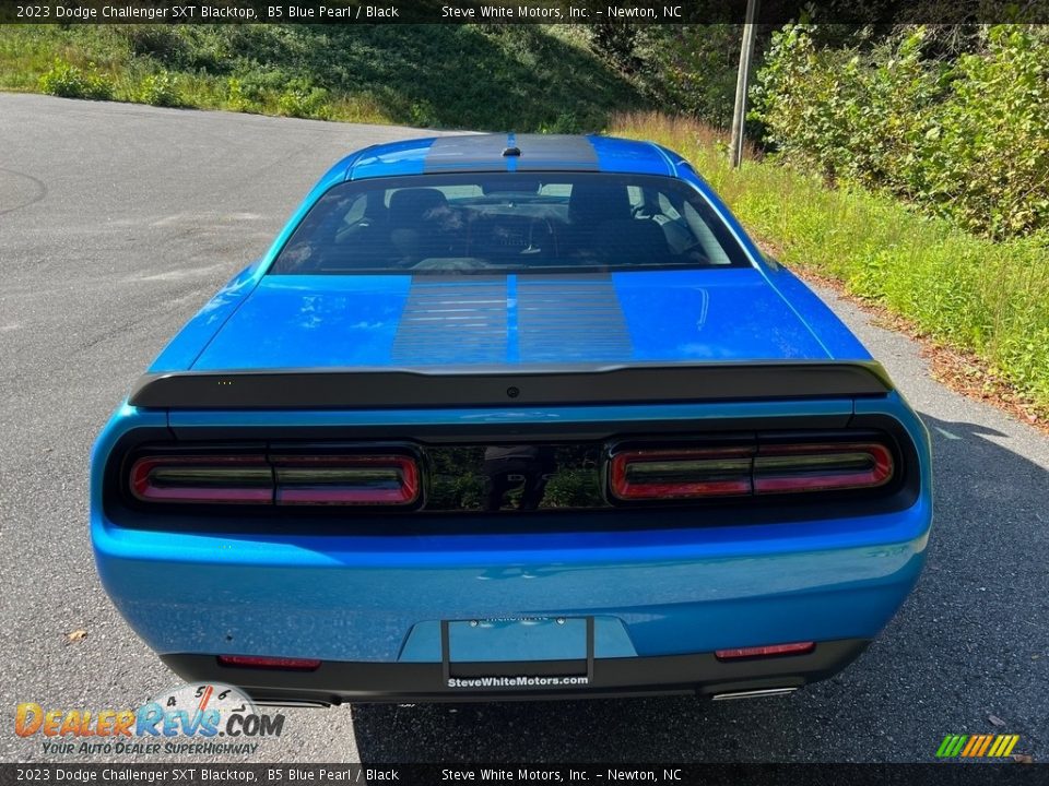 2023 Dodge Challenger SXT Blacktop B5 Blue Pearl / Black Photo #7