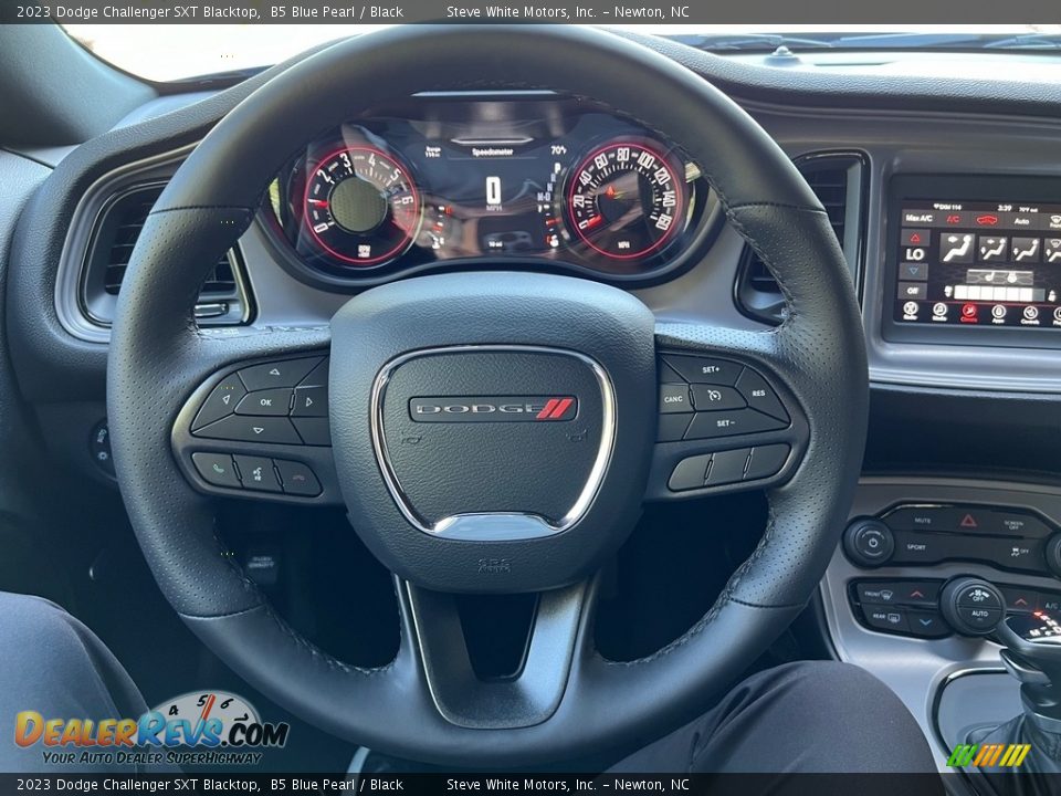 2023 Dodge Challenger SXT Blacktop B5 Blue Pearl / Black Photo #18