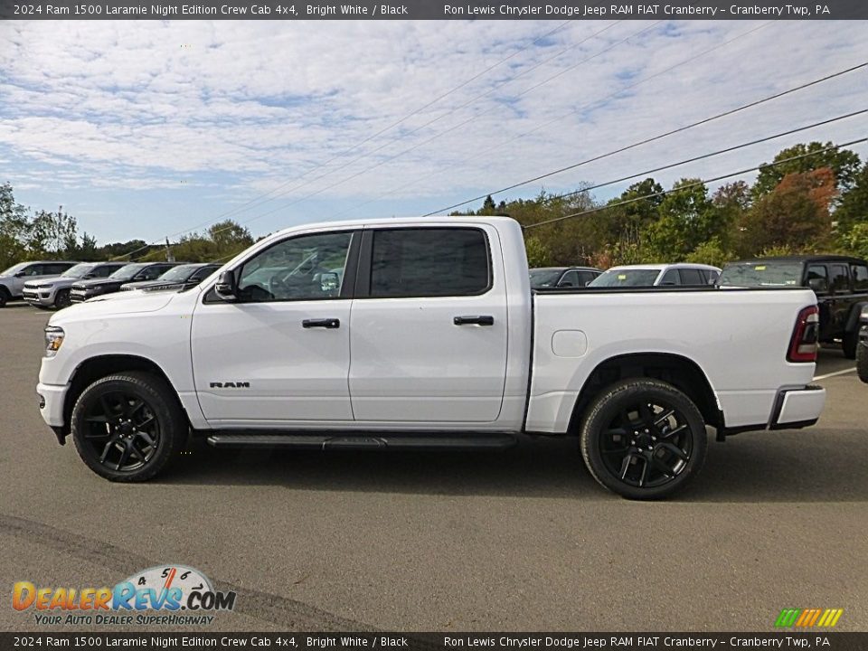 2024 Ram 1500 Laramie Night Edition Crew Cab 4x4 Bright White / Black Photo #2