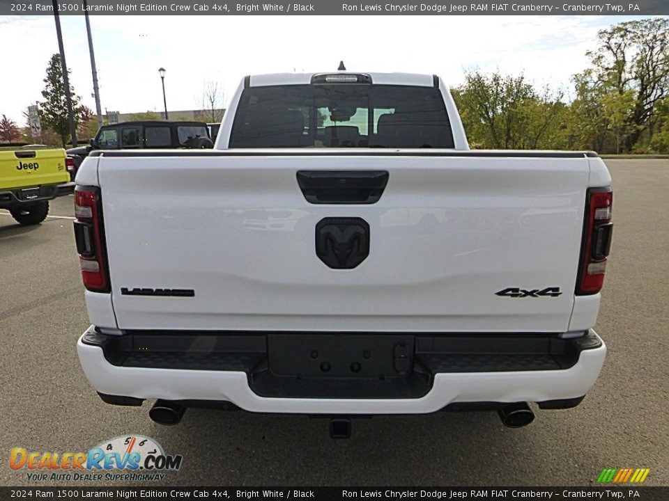 2024 Ram 1500 Laramie Night Edition Crew Cab 4x4 Bright White / Black Photo #4