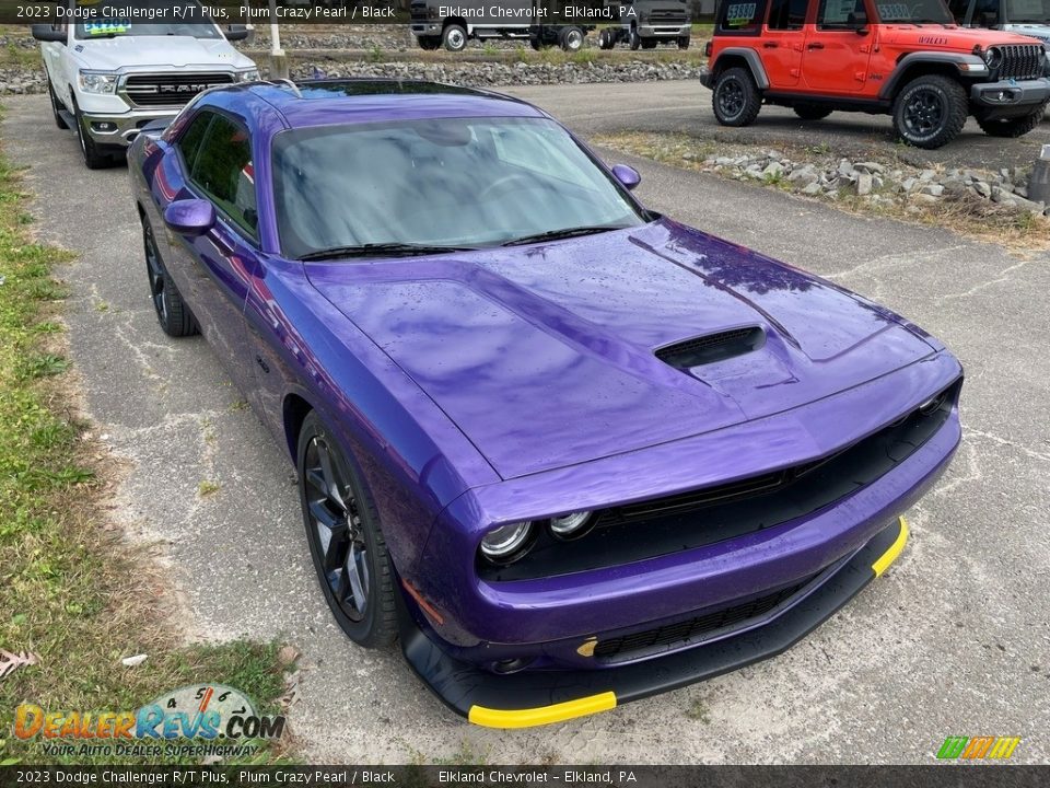 2023 Dodge Challenger R/T Plus Plum Crazy Pearl / Black Photo #2