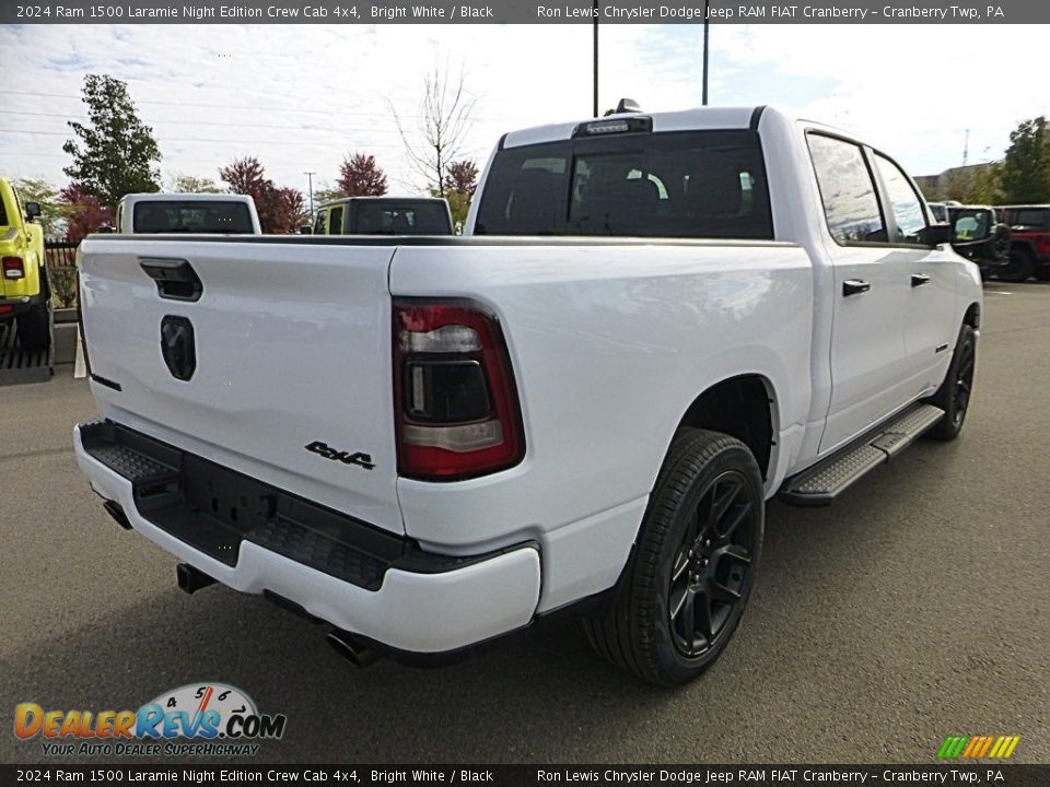 2024 Ram 1500 Laramie Night Edition Crew Cab 4x4 Bright White / Black Photo #5