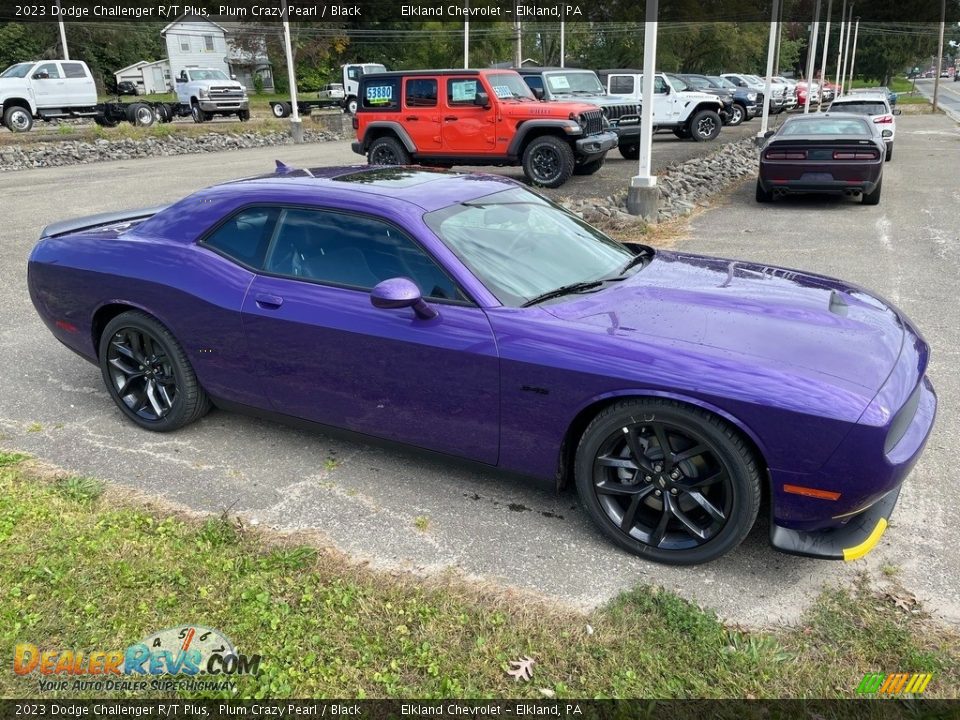 2023 Dodge Challenger R/T Plus Plum Crazy Pearl / Black Photo #6