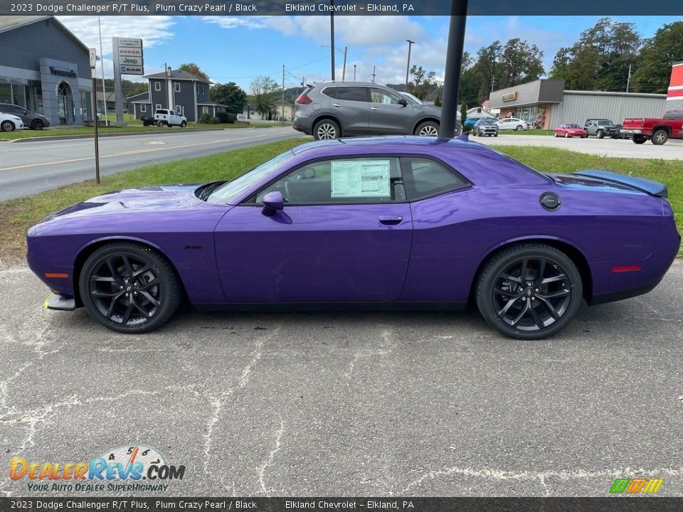 2023 Dodge Challenger R/T Plus Plum Crazy Pearl / Black Photo #7