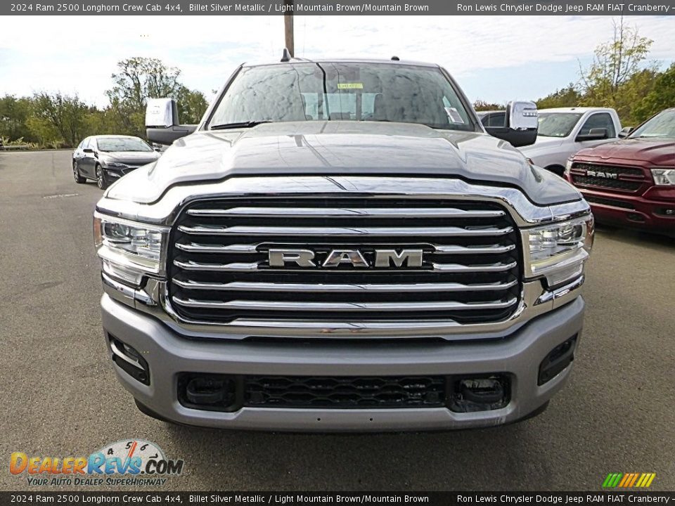 2024 Ram 2500 Longhorn Crew Cab 4x4 Billet Silver Metallic / Light Mountain Brown/Mountain Brown Photo #8