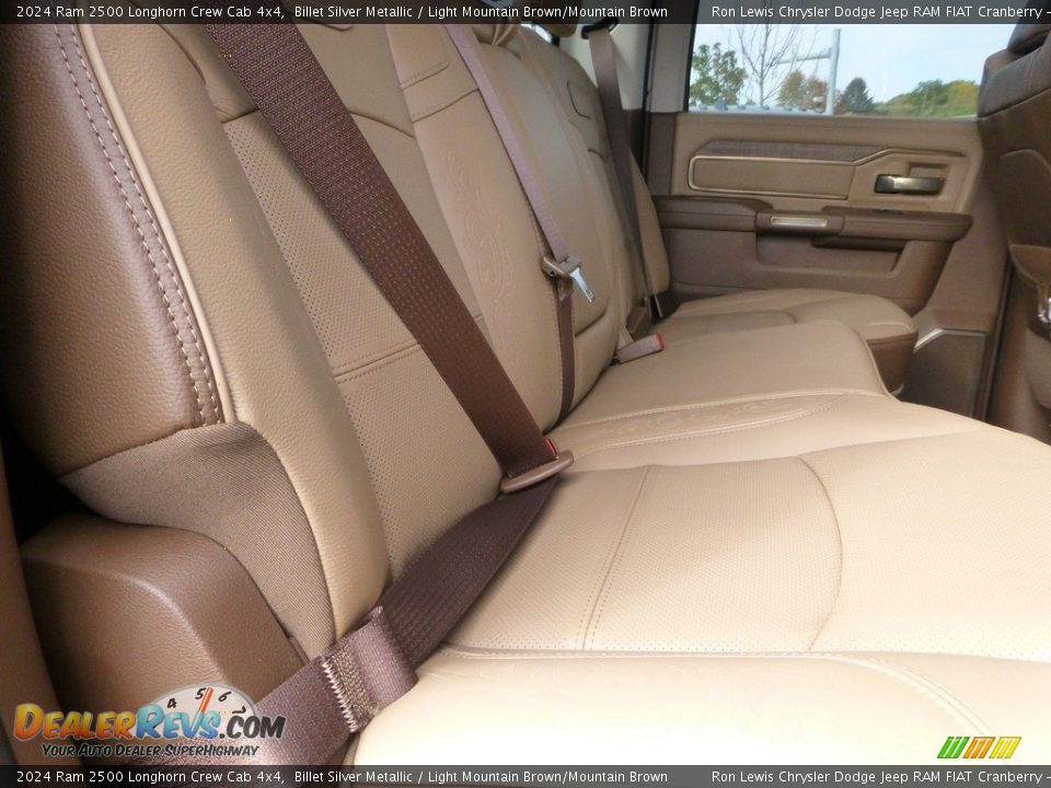 Rear Seat of 2024 Ram 2500 Longhorn Crew Cab 4x4 Photo #11