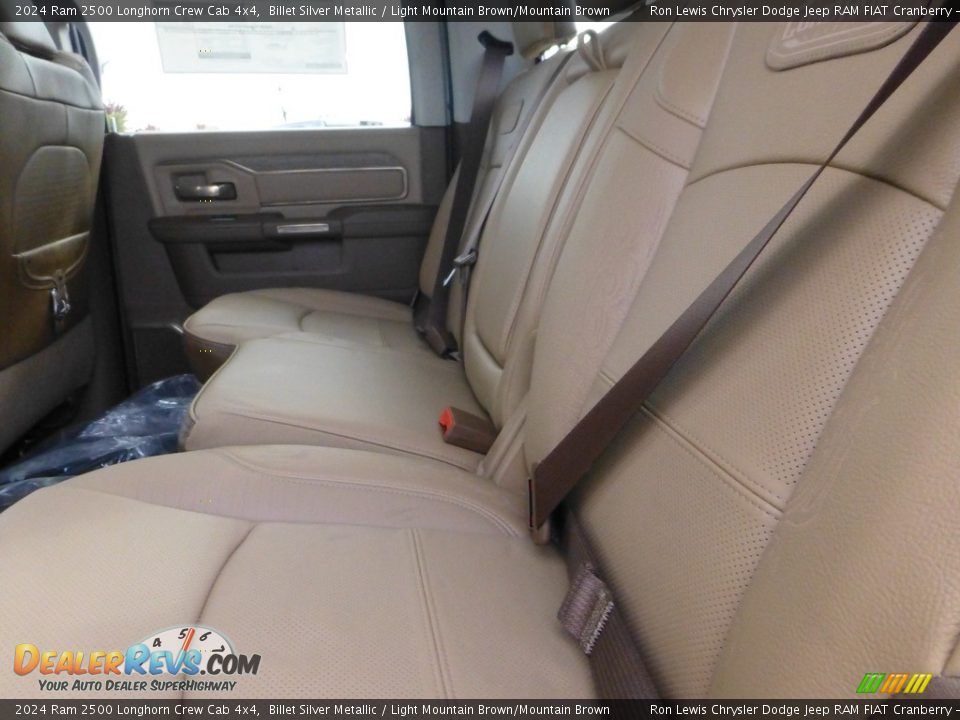 Rear Seat of 2024 Ram 2500 Longhorn Crew Cab 4x4 Photo #13