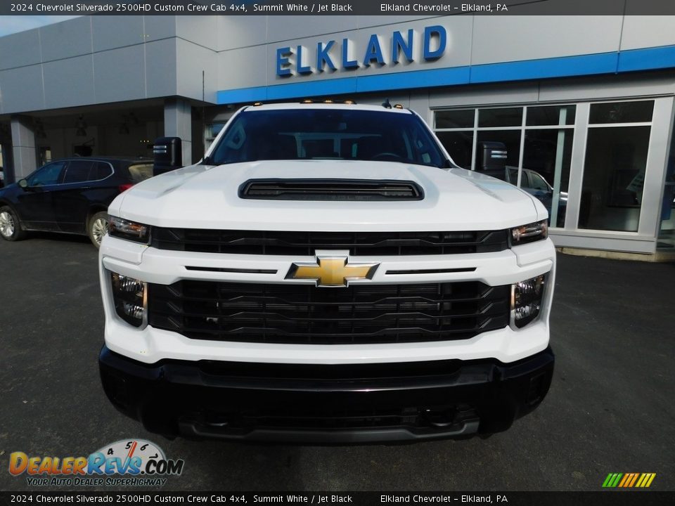 2024 Chevrolet Silverado 2500HD Custom Crew Cab 4x4 Summit White / Jet Black Photo #4