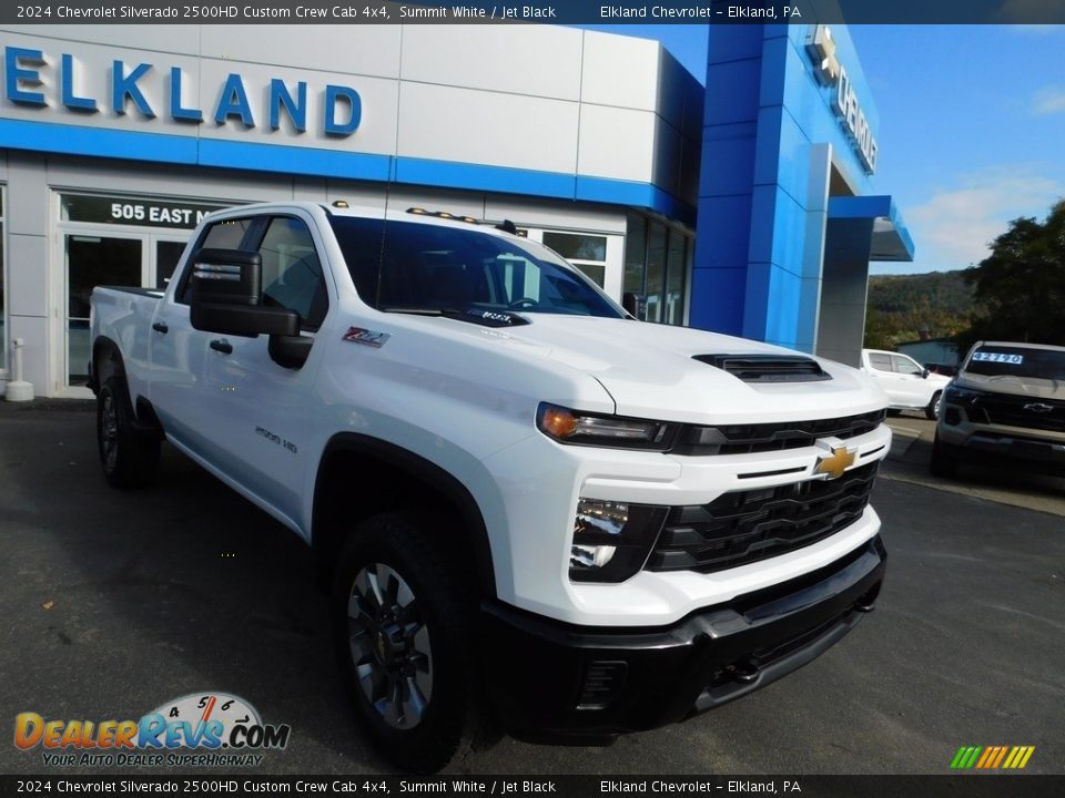 2024 Chevrolet Silverado 2500HD Custom Crew Cab 4x4 Summit White / Jet Black Photo #5