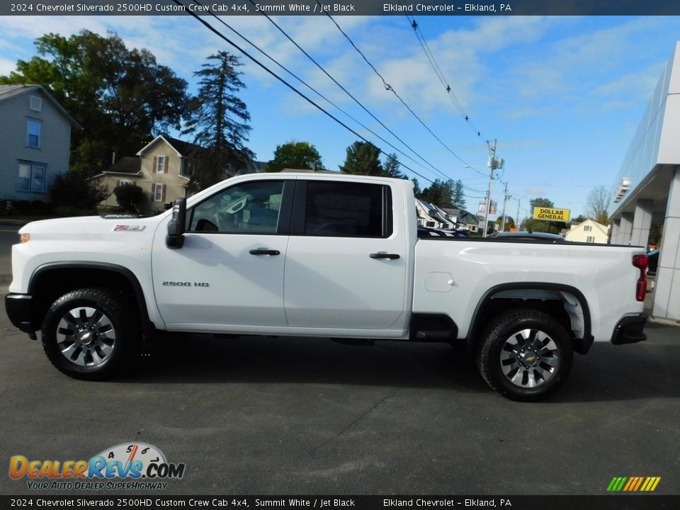 Summit White 2024 Chevrolet Silverado 2500HD Custom Crew Cab 4x4 Photo #11