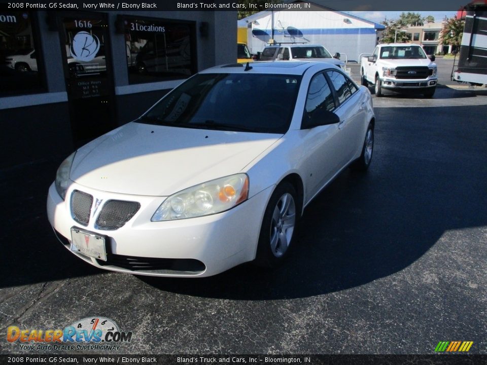 2008 Pontiac G6 Sedan Ivory White / Ebony Black Photo #2