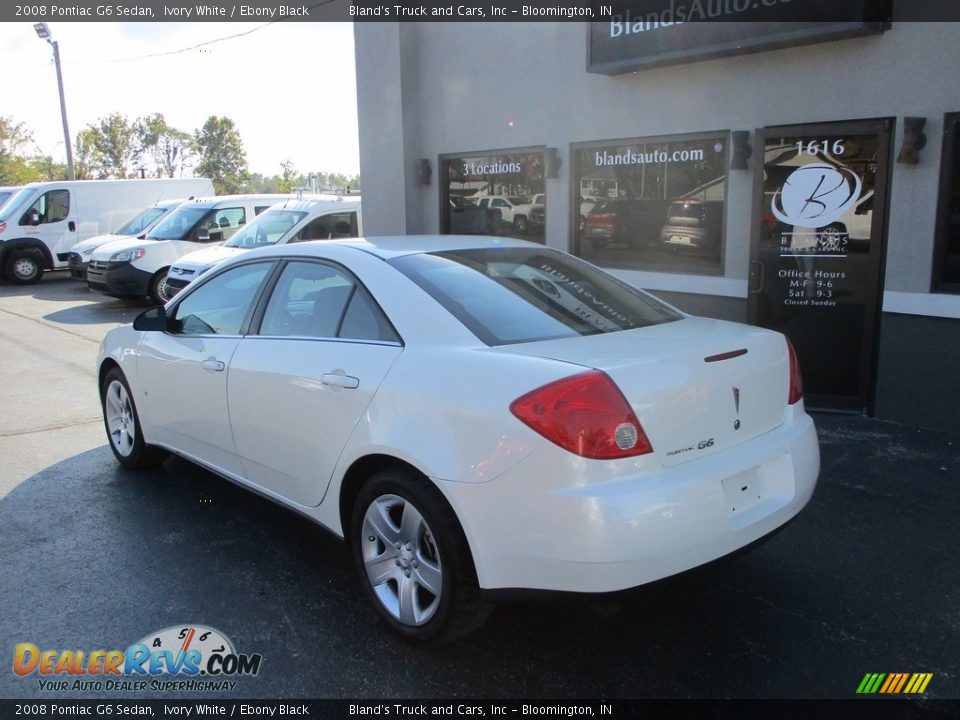 2008 Pontiac G6 Sedan Ivory White / Ebony Black Photo #3
