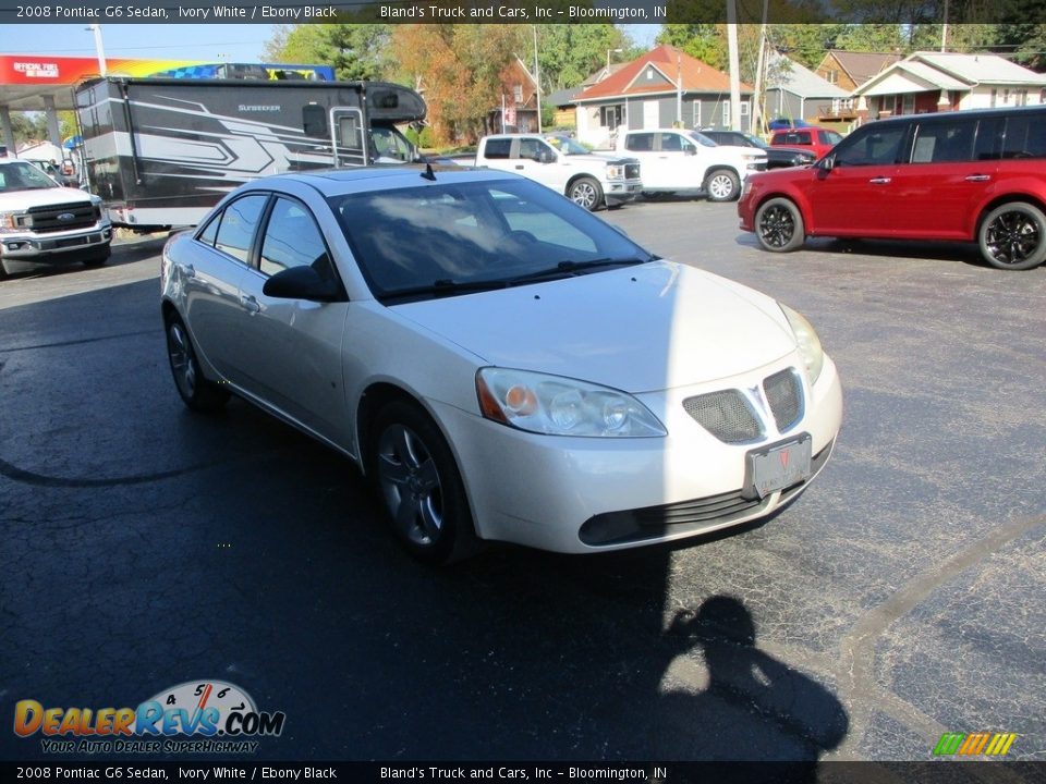 2008 Pontiac G6 Sedan Ivory White / Ebony Black Photo #5