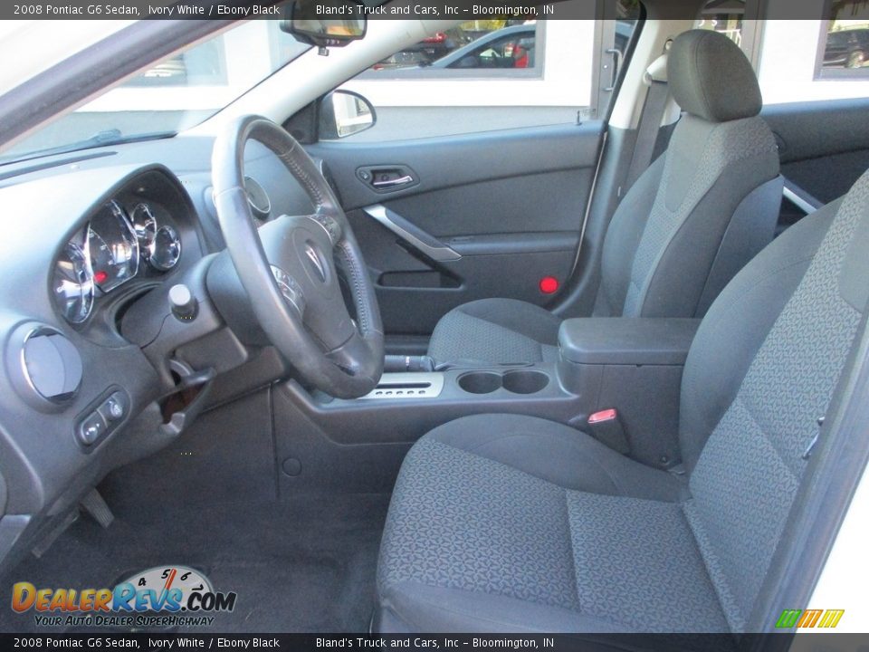 2008 Pontiac G6 Sedan Ivory White / Ebony Black Photo #6