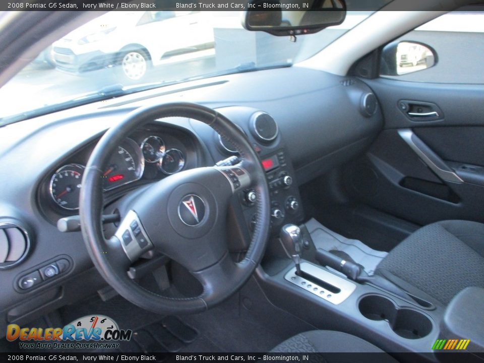 2008 Pontiac G6 Sedan Ivory White / Ebony Black Photo #7