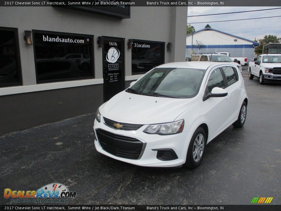 2017 Chevrolet Sonic LT Hatchback Summit White / Jet Black/Dark Titanium Photo #2