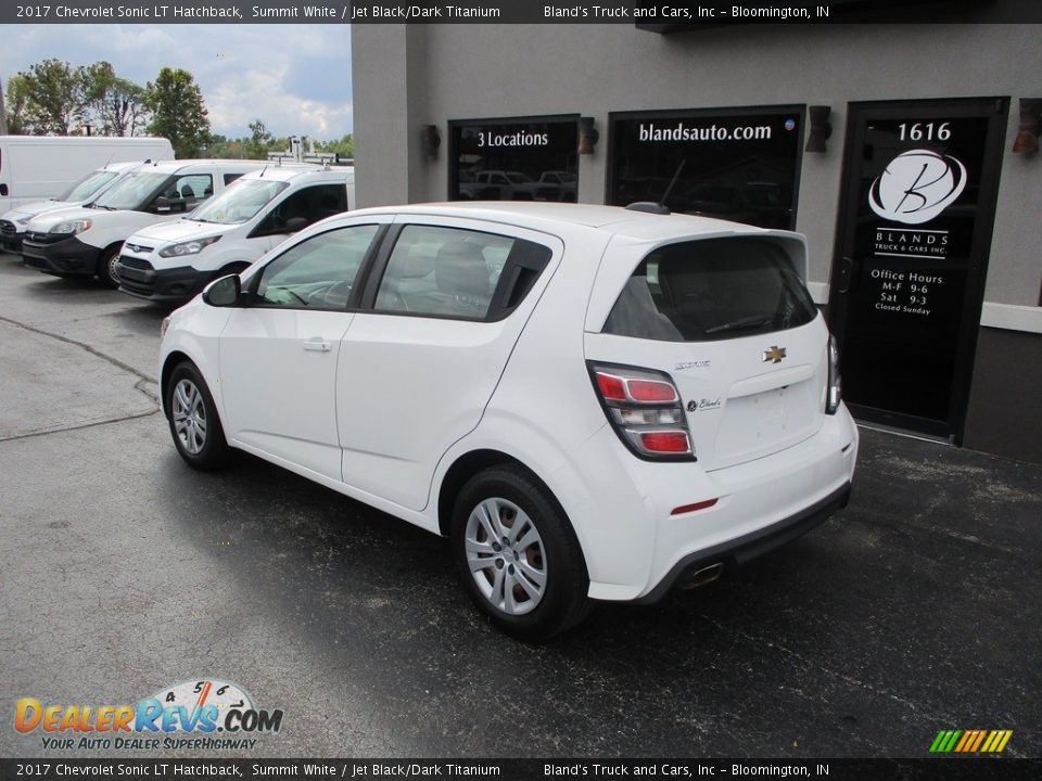 2017 Chevrolet Sonic LT Hatchback Summit White / Jet Black/Dark Titanium Photo #3