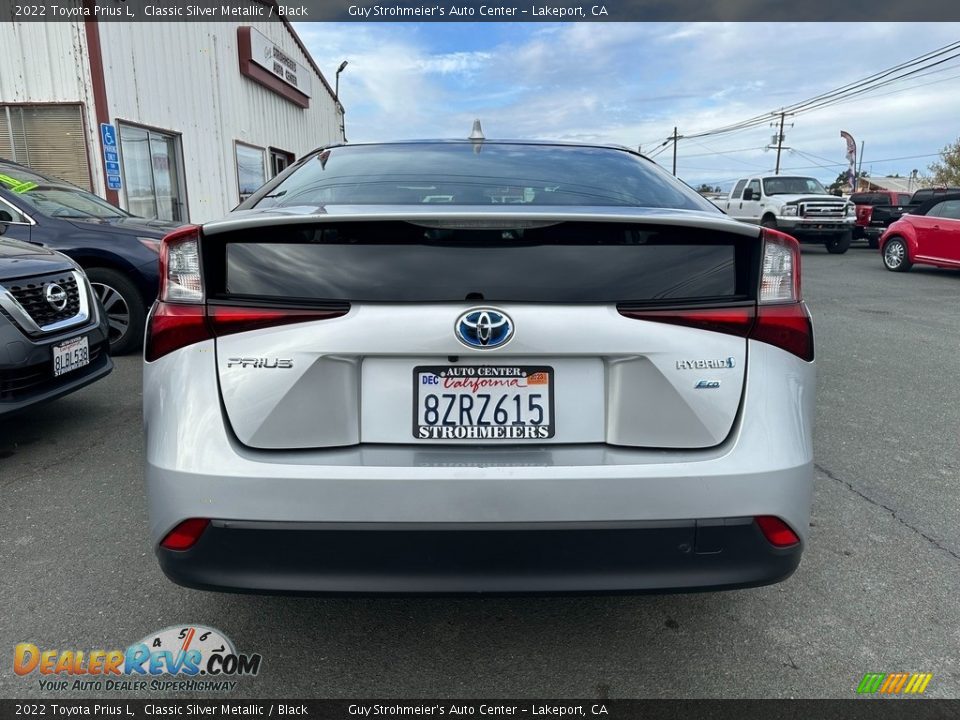 2022 Toyota Prius L Classic Silver Metallic / Black Photo #5