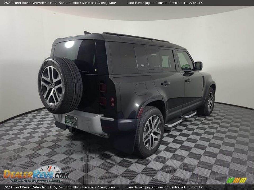 2024 Land Rover Defender 110 S Santorini Black Metallic / Acorn/Lunar Photo #2