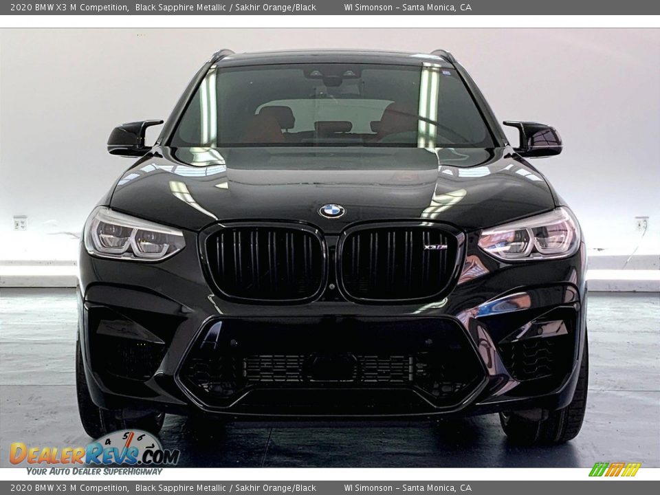 Black Sapphire Metallic 2020 BMW X3 M Competition Photo #2