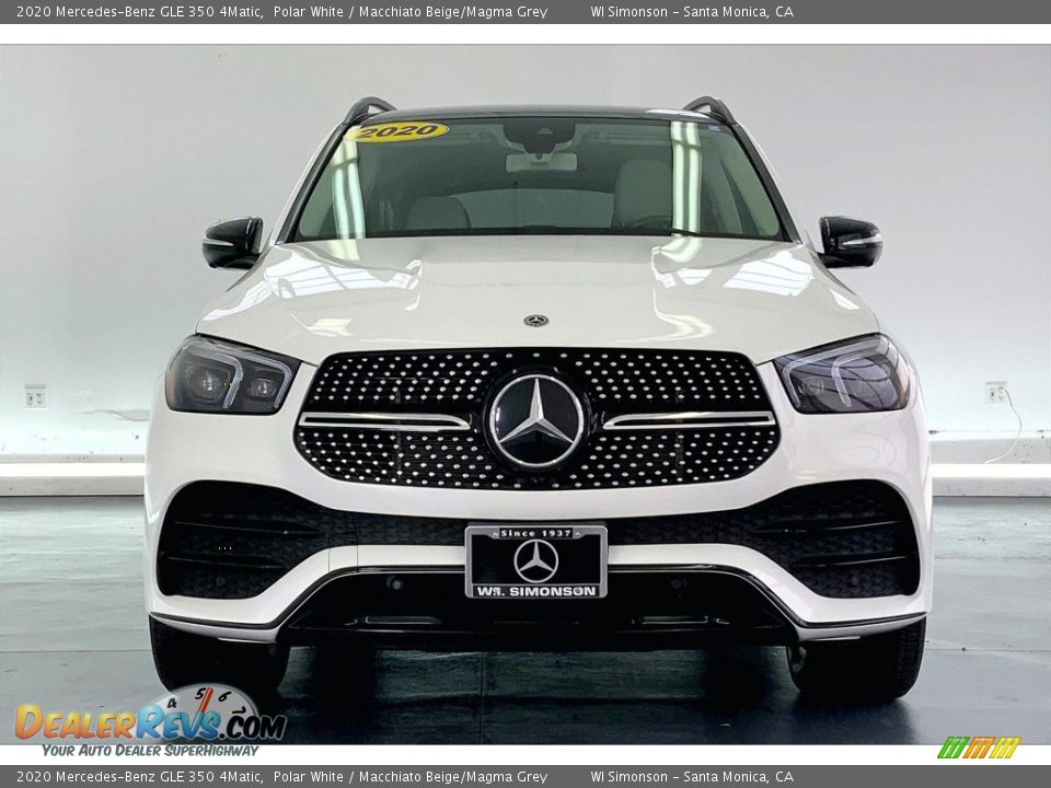 2020 Mercedes-Benz GLE 350 4Matic Polar White / Macchiato Beige/Magma Grey Photo #2