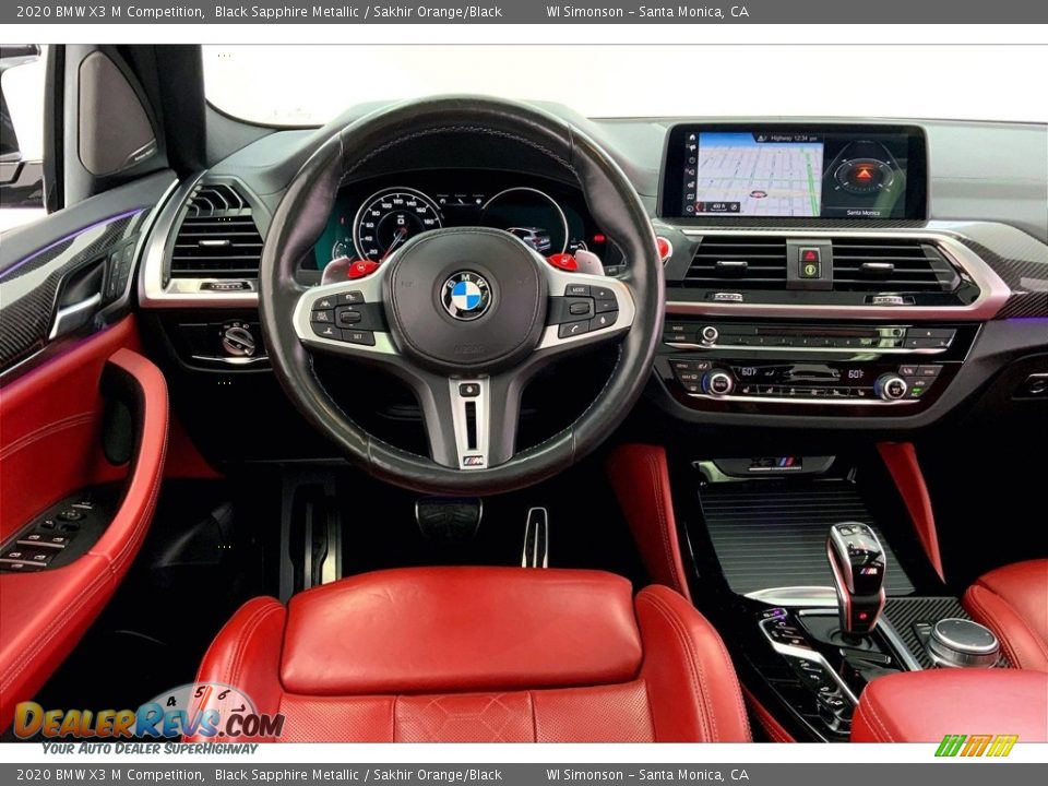 Dashboard of 2020 BMW X3 M Competition Photo #4