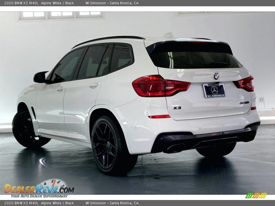 2020 BMW X3 M40i Alpine White / Black Photo #10