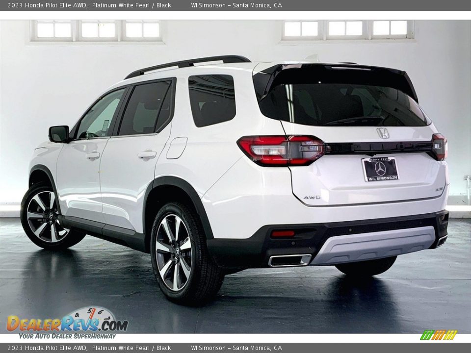 Platinum White Pearl 2023 Honda Pilot Elite AWD Photo #10