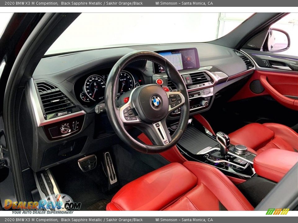 Front Seat of 2020 BMW X3 M Competition Photo #14