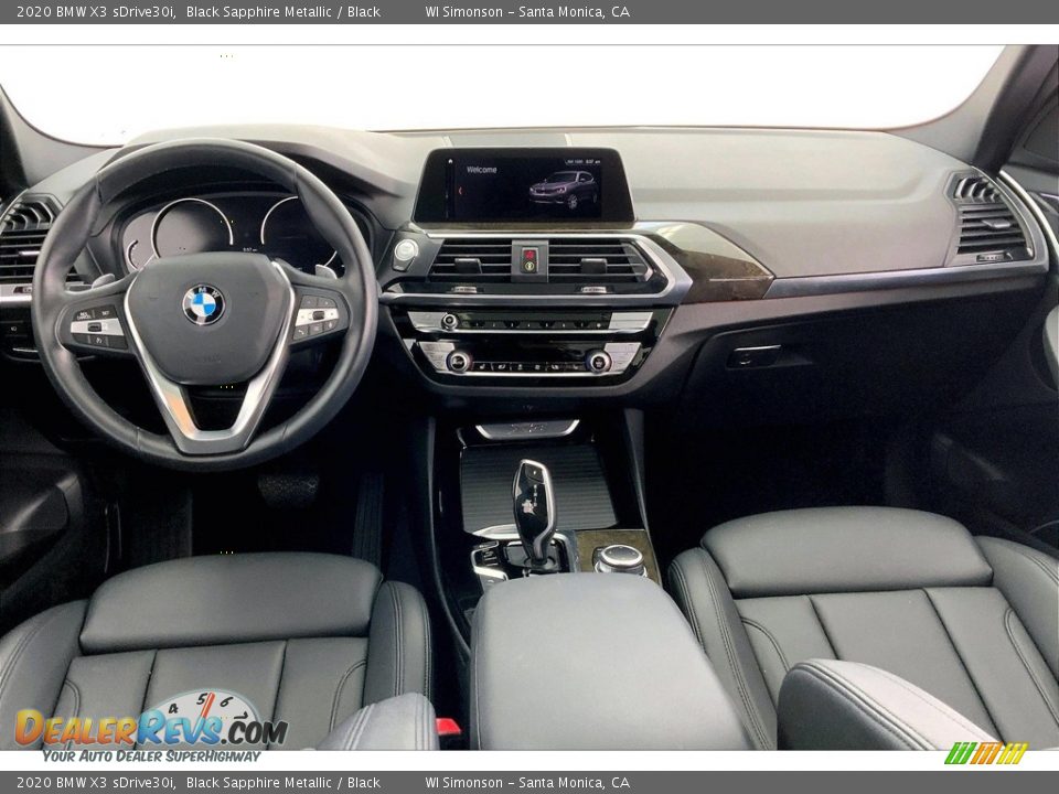 2020 BMW X3 sDrive30i Black Sapphire Metallic / Black Photo #15