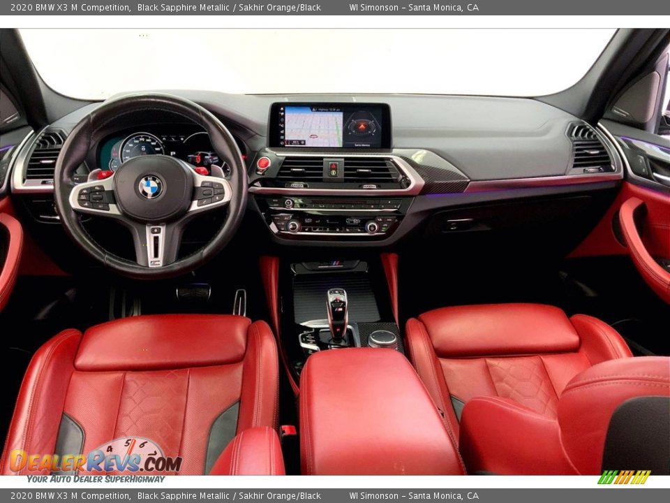 Dashboard of 2020 BMW X3 M Competition Photo #15