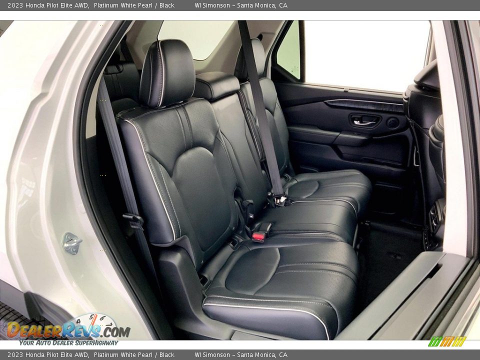 Rear Seat of 2023 Honda Pilot Elite AWD Photo #19