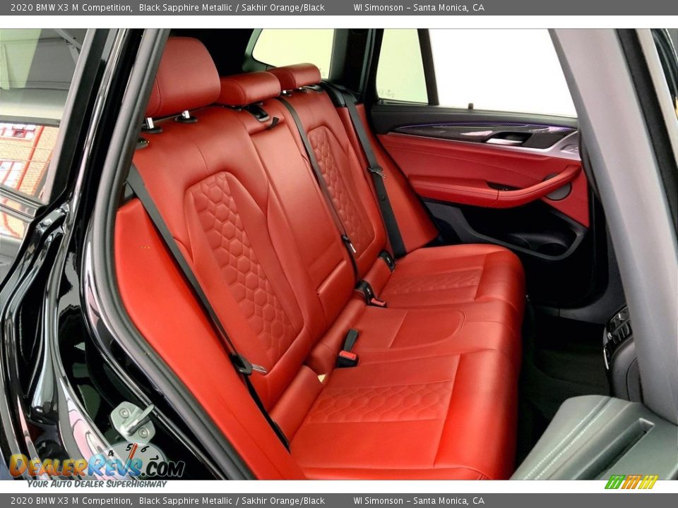 Rear Seat of 2020 BMW X3 M Competition Photo #19