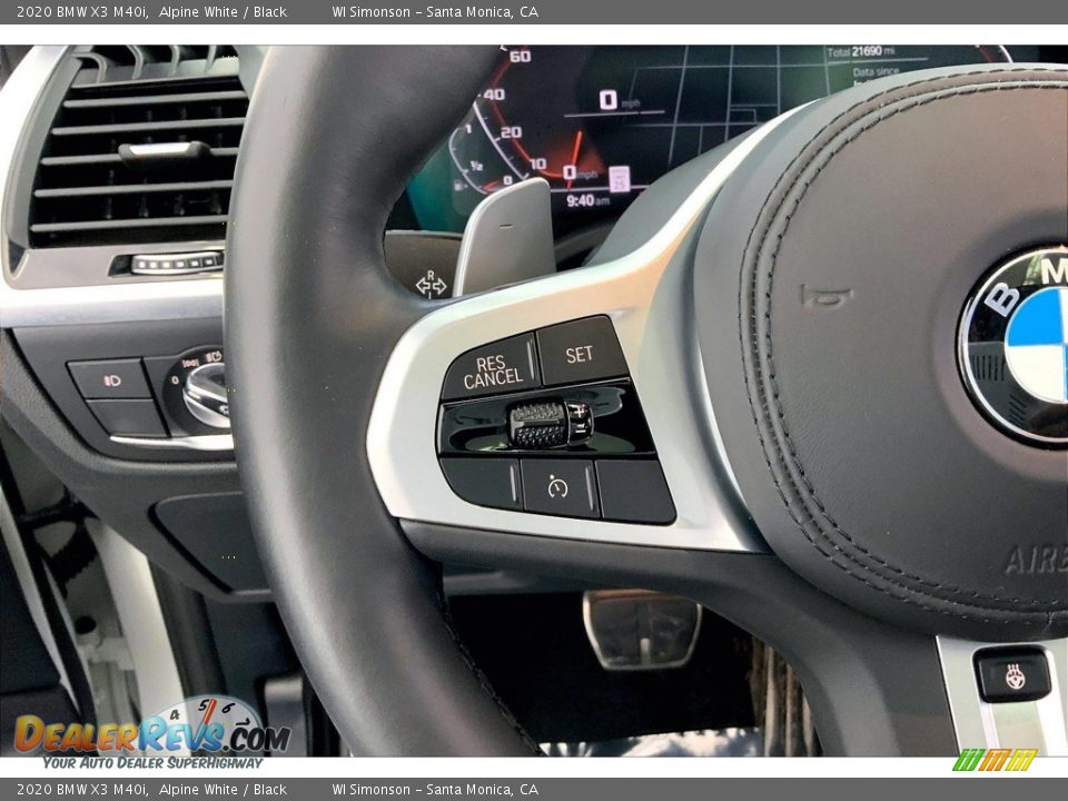 2020 BMW X3 M40i Steering Wheel Photo #21