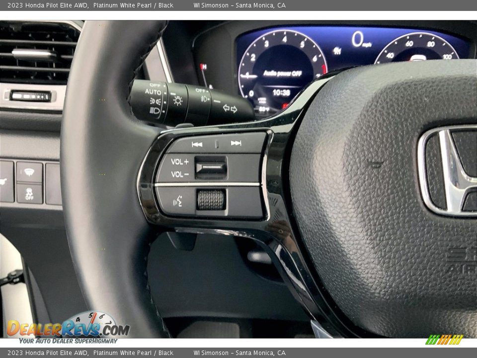 2023 Honda Pilot Elite AWD Steering Wheel Photo #21