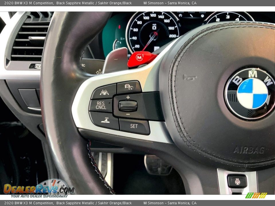 2020 BMW X3 M Competition Steering Wheel Photo #21