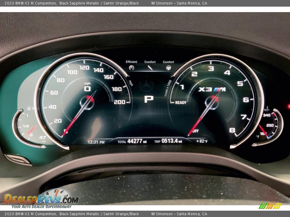 2020 BMW X3 M Competition Gauges Photo #23