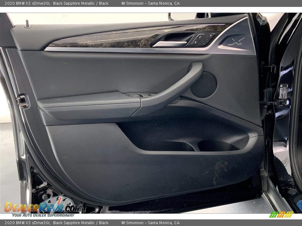 2020 BMW X3 sDrive30i Black Sapphire Metallic / Black Photo #26